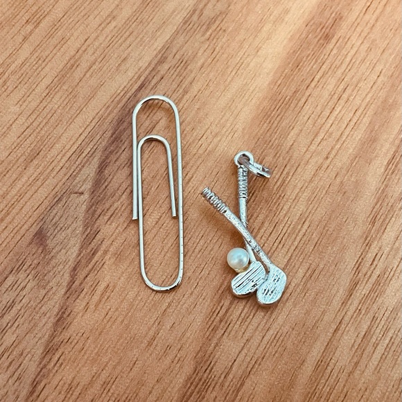 Breloque vintage « bâtons de golf » - Picture 2 of 3